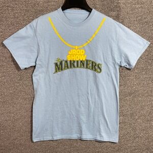 Seattle Mariners J-Rod Show T-Shirt Mens Light Blue Julio Rodriguez Graphic Tee